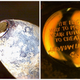 A saying by Abraham Lincoln carved on to a gold dot in the tip of a bullet from the American Civil War.